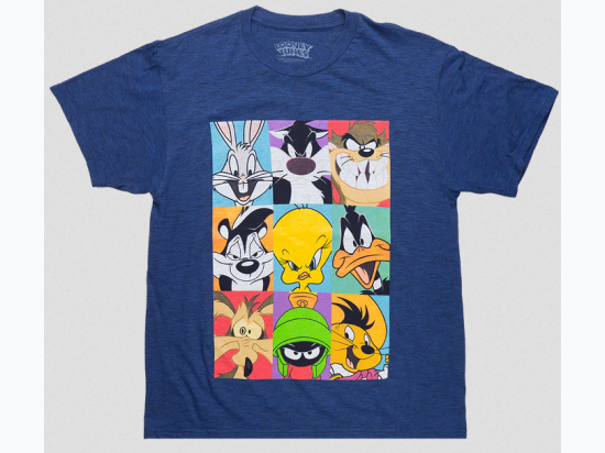 Men's Looney Tunes T-Shirt In Blue -  Sizing: Xsmall - Large