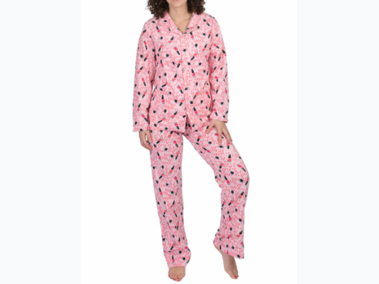 Women's Nail Polish Print PJ Set