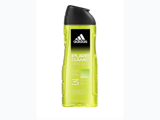 Adidas Pure Game - 3 Body, Hair & Face Shower Gel for Men - 13.5 oz