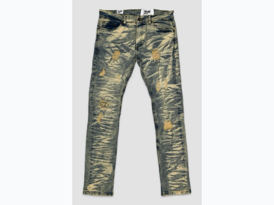 Men's Wild Tiger Denim Jean in Ice Tint