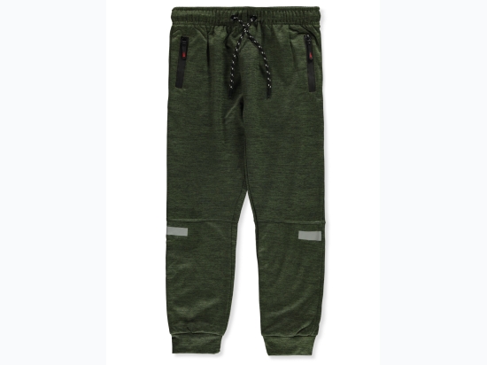 Boy's Pro Athlete Fleece Jogger Pants in Olive