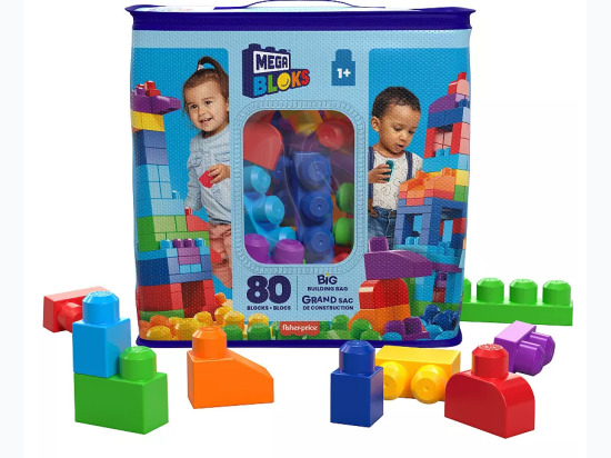 Mattel DP Mega Big Building Bag (80PC)