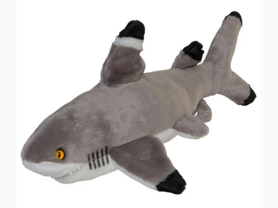 16" Black Tipped Reef Shark Plush