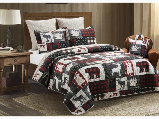 Mountain Trails Quilt Set - Queen