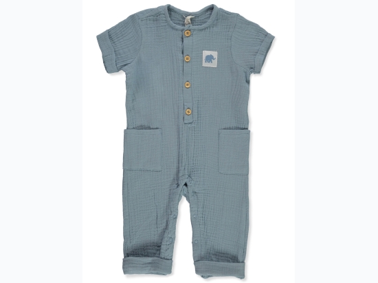 Unisex Baby Liam & Lilly Cargo Coveralls in Blue