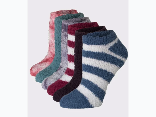 Women’s ‘Hanes’ Cozy Socks Multi Color 6 Pack