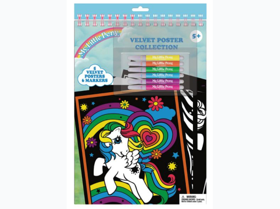 Velvet Poster and Marker Set - My Little Pony