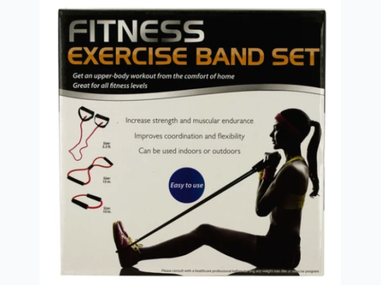 Fitness Exercise Band Set with Storage Bag