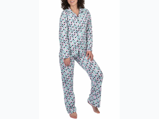 Women's Polka Dot Print PJ Set - 2 Color Options