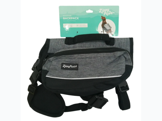 Zippy Paws Lightweight Adventure Backpack In Graphite Size Small