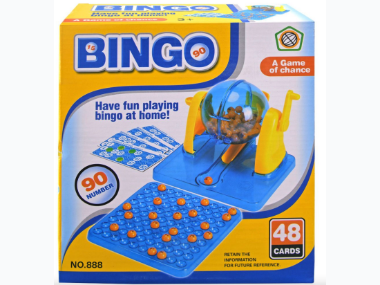 Bingo Game with Plastic Cage