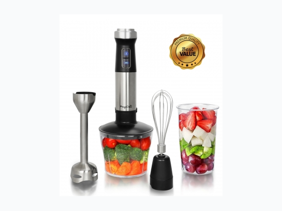 Megachef 4 in 1 Multipurpose Immersion Hand Blender with Accessories