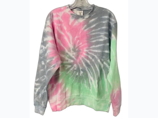 Adult Tie Dye Crewneck Sweatshirt - Watermelon Swirl