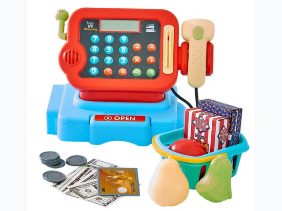 20 Piece Pretend & Play Touch Pad Cash Register - Styles Vary