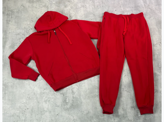 Men's Zip Down Hoodie Sweatsuit - 2 Color Options