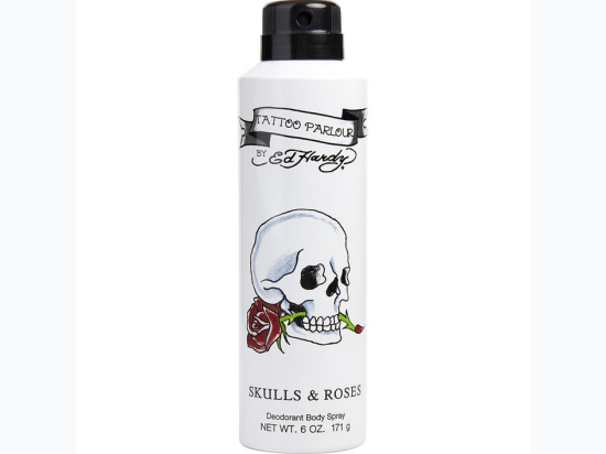 Men's Ed Hardy Skulls & Roses Deodorant Spray for Men - 6 oz