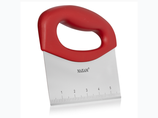 Maxam Stainless Steel Food Scraper and Chopper Tool