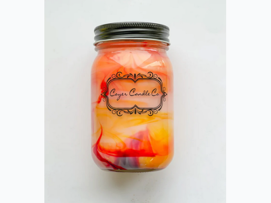 16 oz. Mason Jar Candle - Cozy Fireside