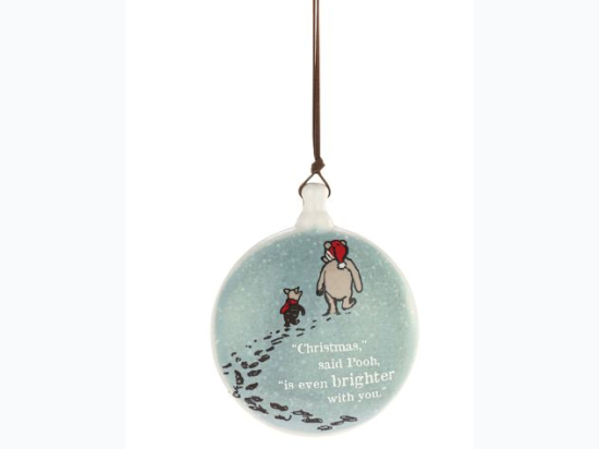 Winnie Pooh Brighter with You Disc Ornament