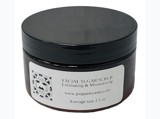 All Natural Brown Sugar Exfoliating Facial Sugar Scrub - Unscented