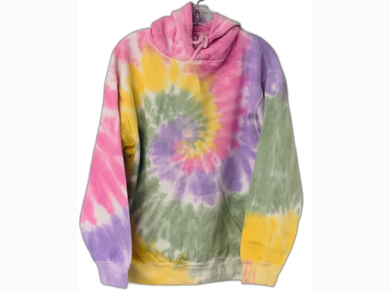 Adult Tie Dye Pullover Hoodie - Pink Banana