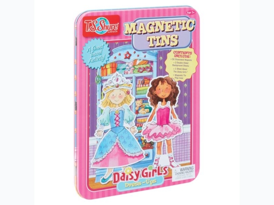 Magnetic Daisy Girls Dress Up Activity Tin