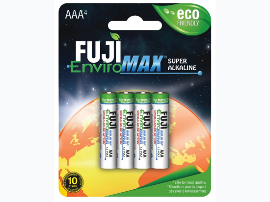 4-Pack Fuji Super Alkaline Batteries - Size AAA