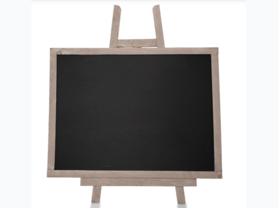 Wooden Chalkboard with Easel - Large 16"L x 22"H