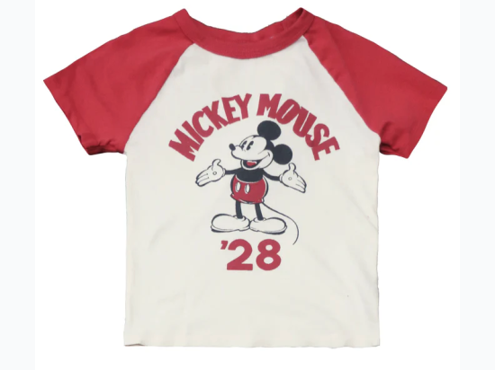 Toddler Licensed Mickey Mouse T-Shirt in White