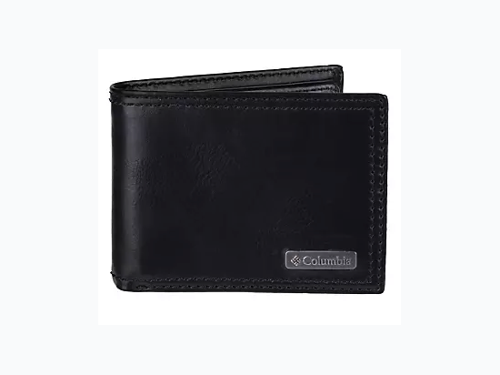 Men's Brand Name Traveler Wallet in Black