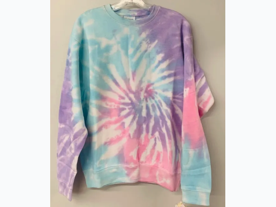 Adult Tie Dye Crewneck Sweatshirt - Berry Swirl