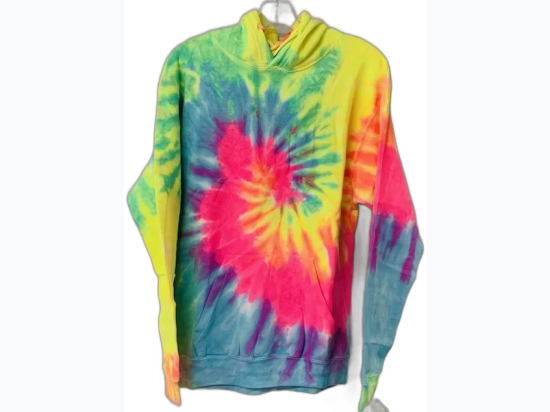 Adult Tie Dye Pullover Hoodie - Seafoam Multi