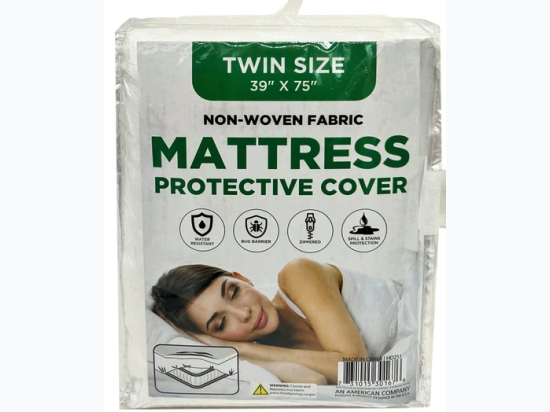 39" x 75" Non-Woven Fabric Mattress Protective Cover - Twin Size