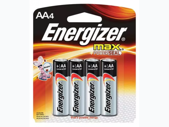 Energizer Alkaline AA Batteries - 4 Pack