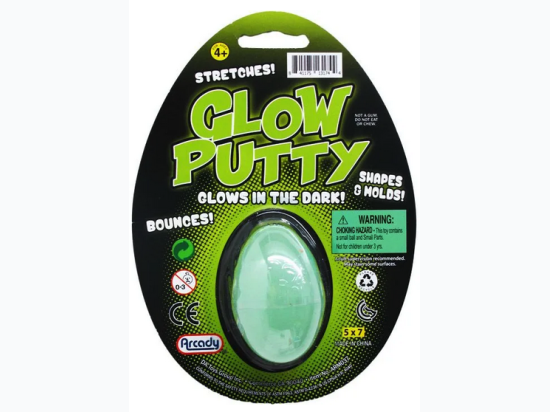 Glow In The Dark Putty In 2.5" Egg