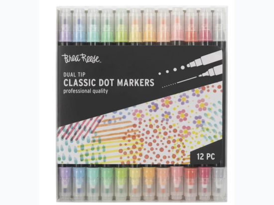 Brea Reese 12 Count Dual Tip Classic Dot Markers