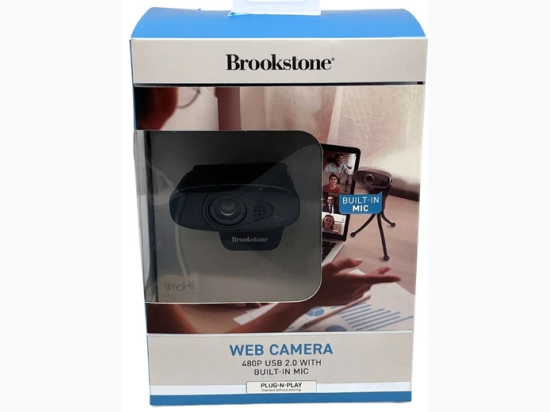 Brookstone Web Cam with Built in Mic in Black