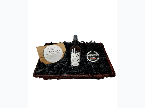 Men's All Natural Shaving Gift Set  - Clean Man