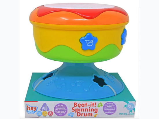 Itsy Tots Beat It! Spinning Battery Operated Drum