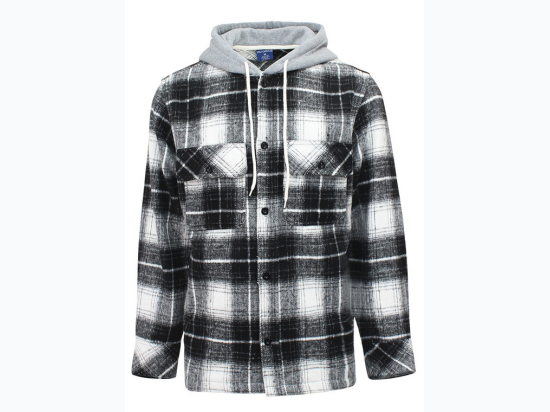 Men's Hooded Flannel Overshirt