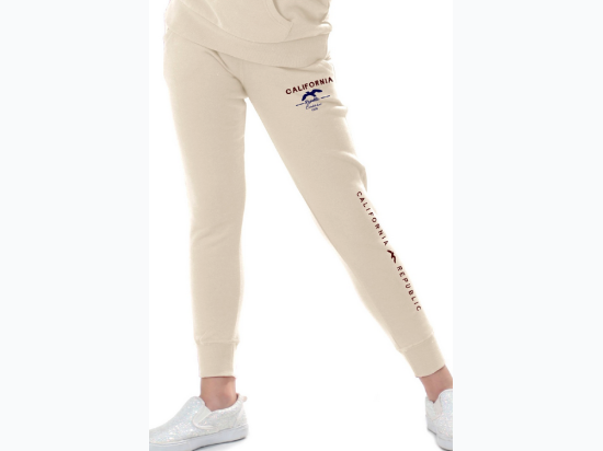 Girl's FLEECE JOGGER WITH CALIFORNIA EMB - 2 Color Options