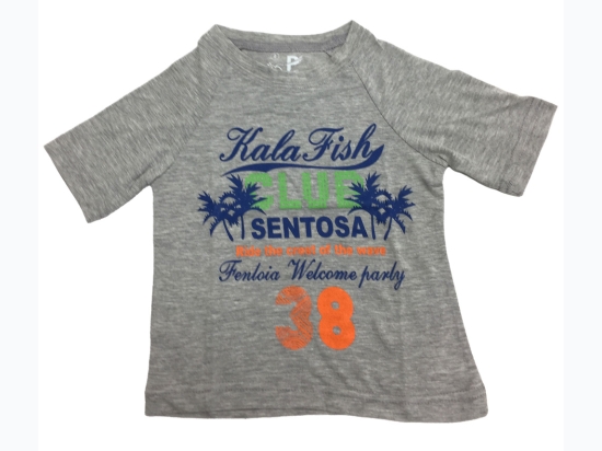 Toddler Size 2 Graphic T-Shirt - Club Sentosa - in Grey