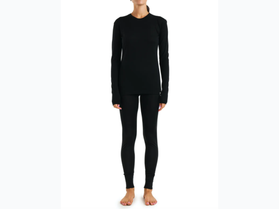 Women's Famous Maker 2pc Dry Fit Baselayer in Black