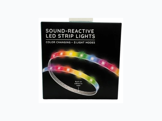 Sound Reactive 3 Foot Color Changing LED Light Strip