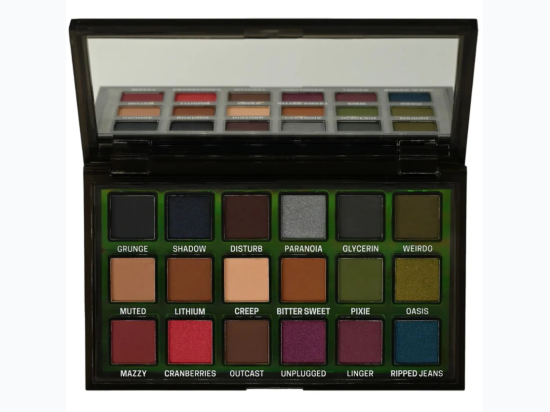 City Color Grunge 18-Shade Eyeshadow Palette