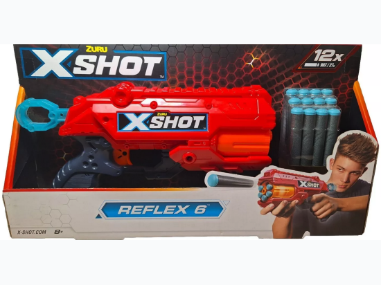 Zuru X-Shot Excel Reflex 6 with 16 darts