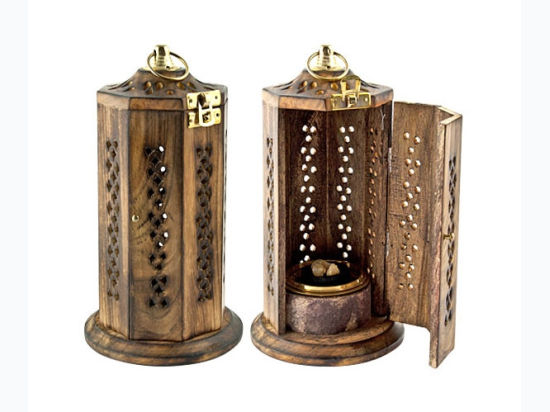 Brass Screen Charcoal Tower Burner for Resin Incense