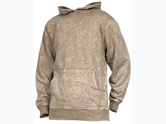 Men's Acid Wash Pullover Fleece Hoodie - 3 Color Options