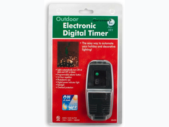 Electronic Digital UL Photocell Timer