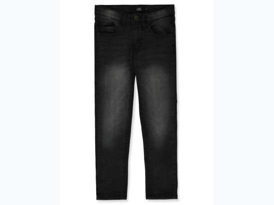 Boy's True Indigo Denim Jeans in Faded Sandblast Black Wash